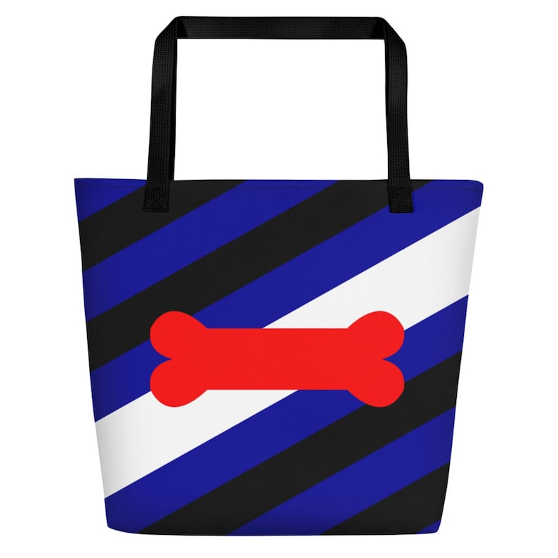 BDSM Leather Pup Fetish Flag Tote Gay Puppy Play Pride Beach Bag