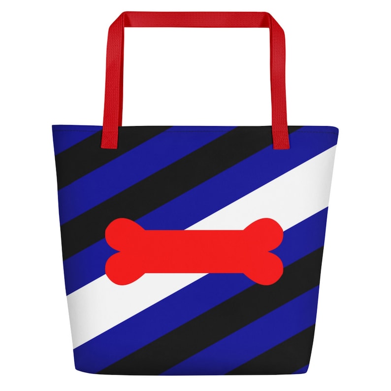 BDSM Leather Pup Fetish Flag Tote Gay Puppy Play Pride Beach Bag