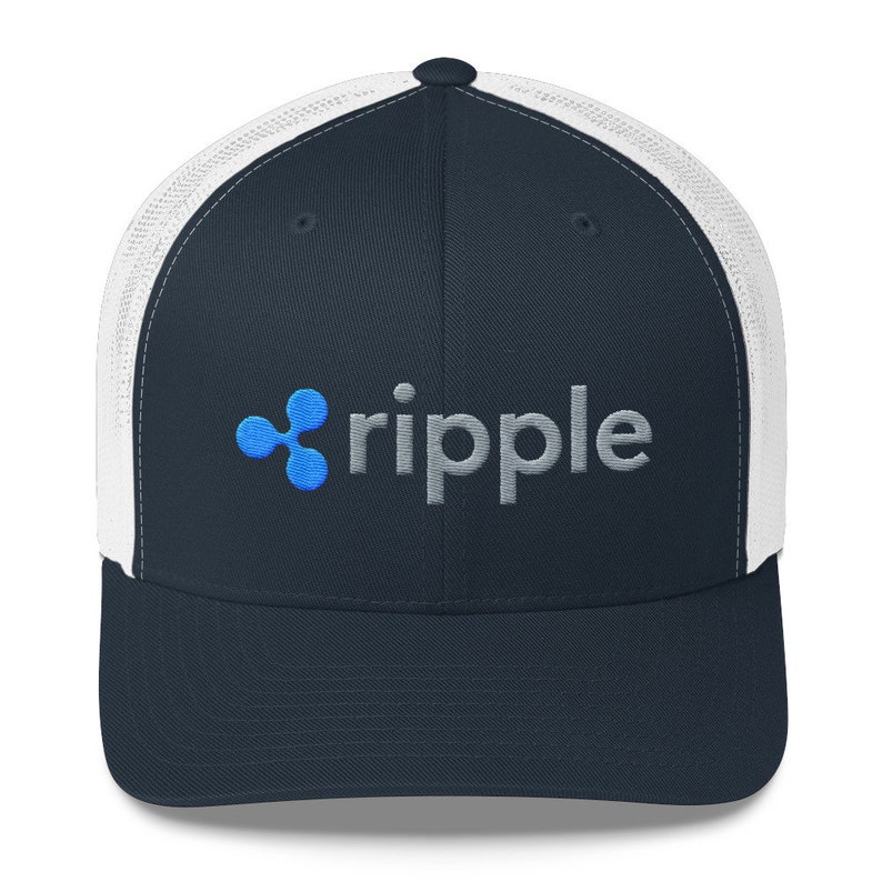 Cryptocurrency Merch Trucker Cap Crypto Currency Trader Gift Ripple Logo Snapback Hat