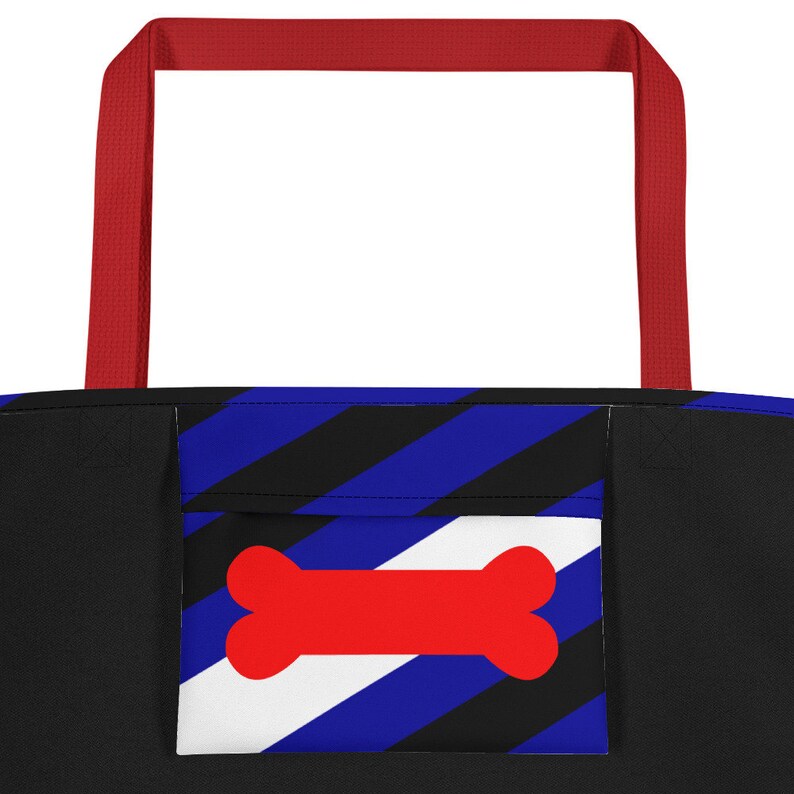 BDSM Leather Pup Fetish Flag Tote Gay Puppy Play Pride Beach Bag