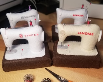 Handmade Sewing Machine Pin Cushion | Sewing Notions Gift | Pin cushion | Cute pin cushions