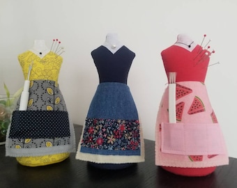 Pin cushions | Dress form pin cushion | Mannequin pin cushion | Sewing notions | Cute pin cushion