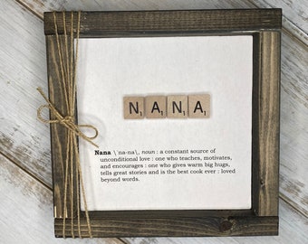 Nana Gift, Nana Definition Gift, Mother's Day Gift, Grandparent Day, Grandmother Gift, Nana's Day Gift, Nana Sign, Nana Frame, Nana Decor