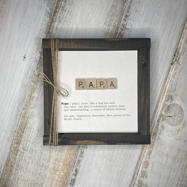 Papa gift, Papa definition, Papa frame, Father’s Day, Dad’s Day, Pawpaw frame, Grandparent Day