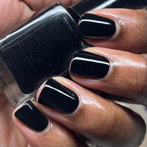 Vacuity - black creme indie polish