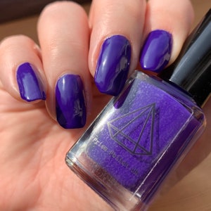 Loreto - a blurple creme UK handmade indie nail polish