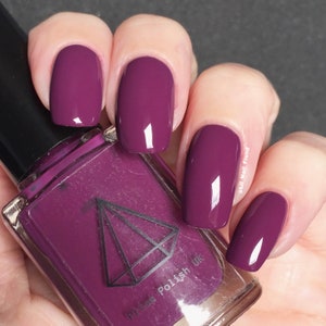 Callicarpa - berry purple creme. UK handmade indie nail polish.