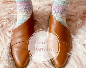 Winter Garten Socken,Socken Muster,Strickmuster,Sockenmuster, Streifen Socken Muster, Streifensocken,