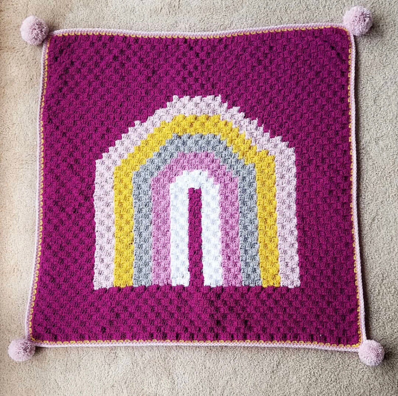 Summer of 77 Collectionrainbow Blanket Crochet Rainbow Etsy