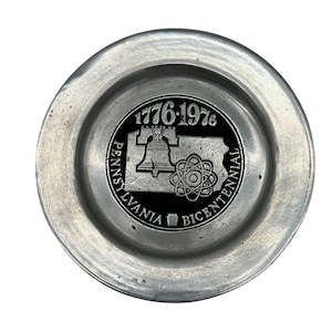 Pennsylvania Bicentennial 1776-1976 Pewter Plate