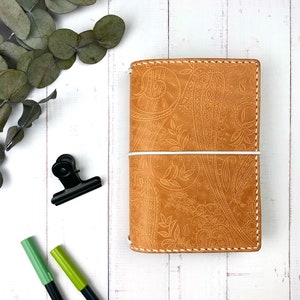taccuino viaggiatori/custom made/bullet journal/copertina/planner/organizer/Dori/pelle/con borse/pelle bovina/penloop/fauxdori/taccuino viaggiatori