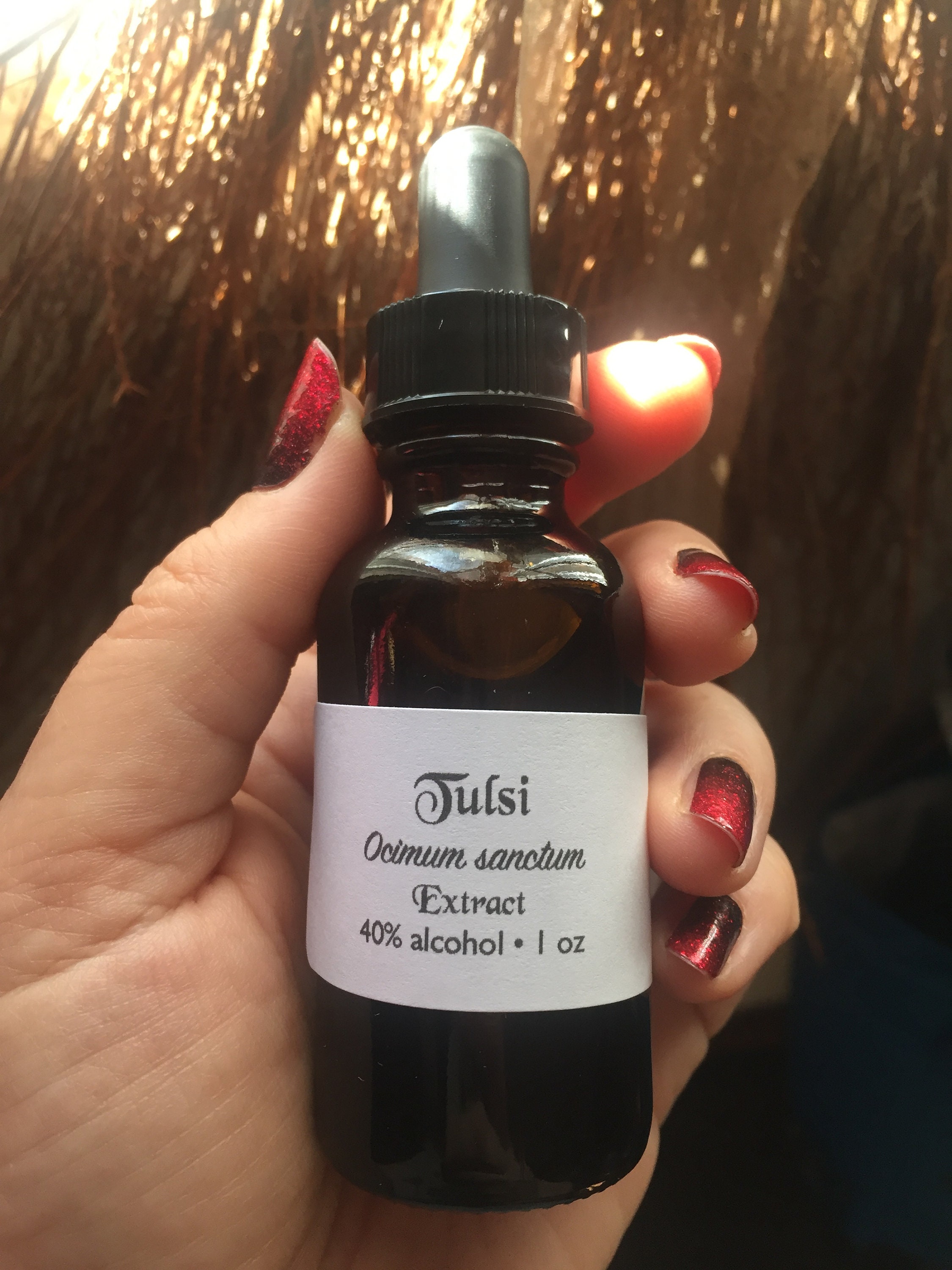 Assorted Herbal Tinctures extracts made with Garden fresh organic herbs