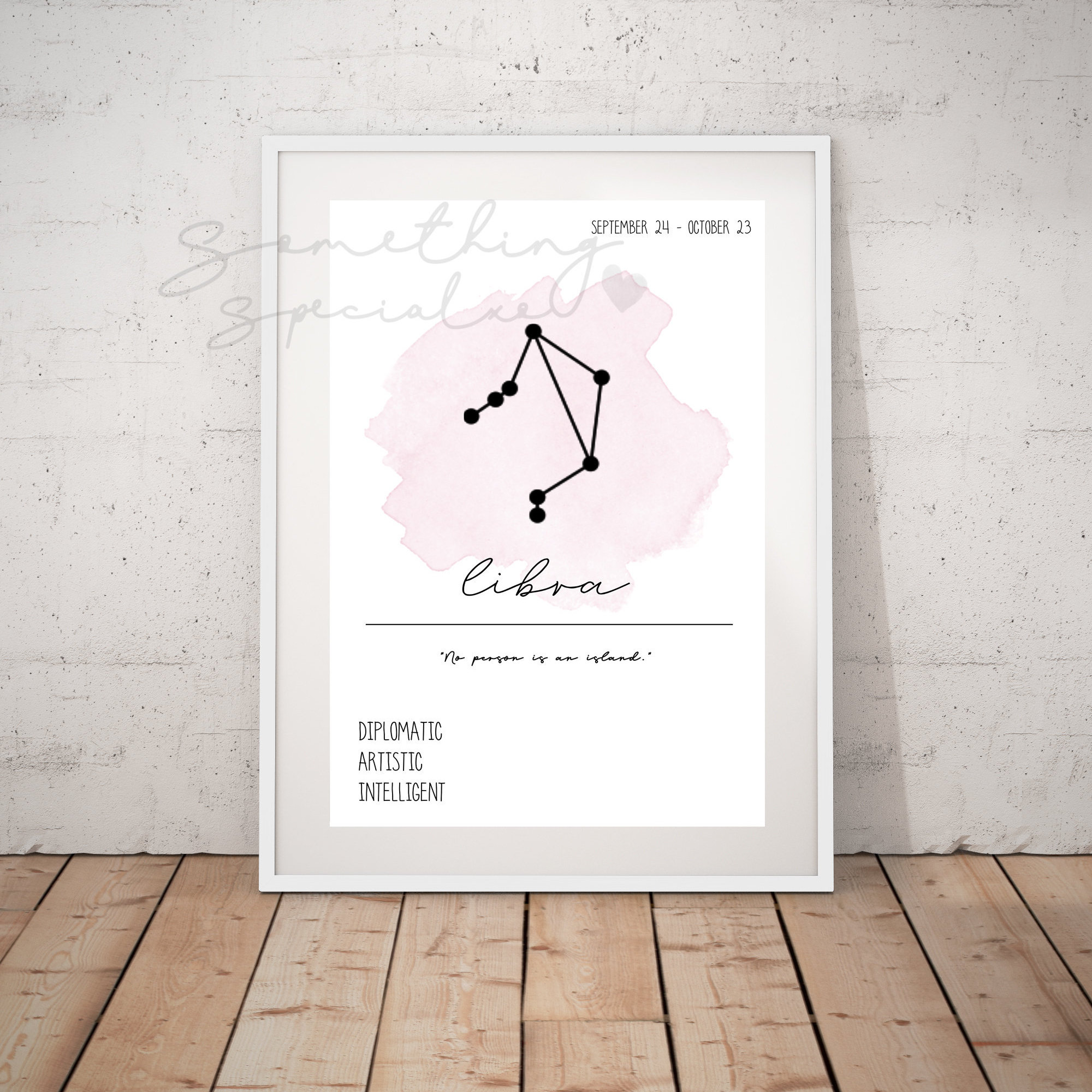 Libra libra wall decor libra gifts libra horoscope print libra wall art libra star sign constellation horoscope poster print