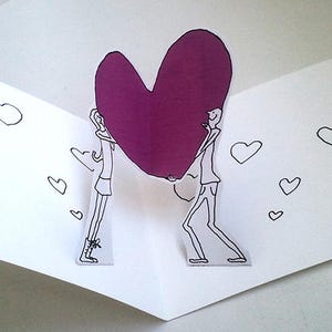 Valentin pop-up card DIY