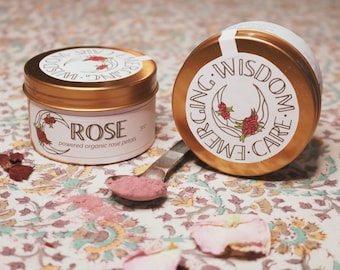 Organic Rose Powder for Cacao, Lattes and Smoothies
