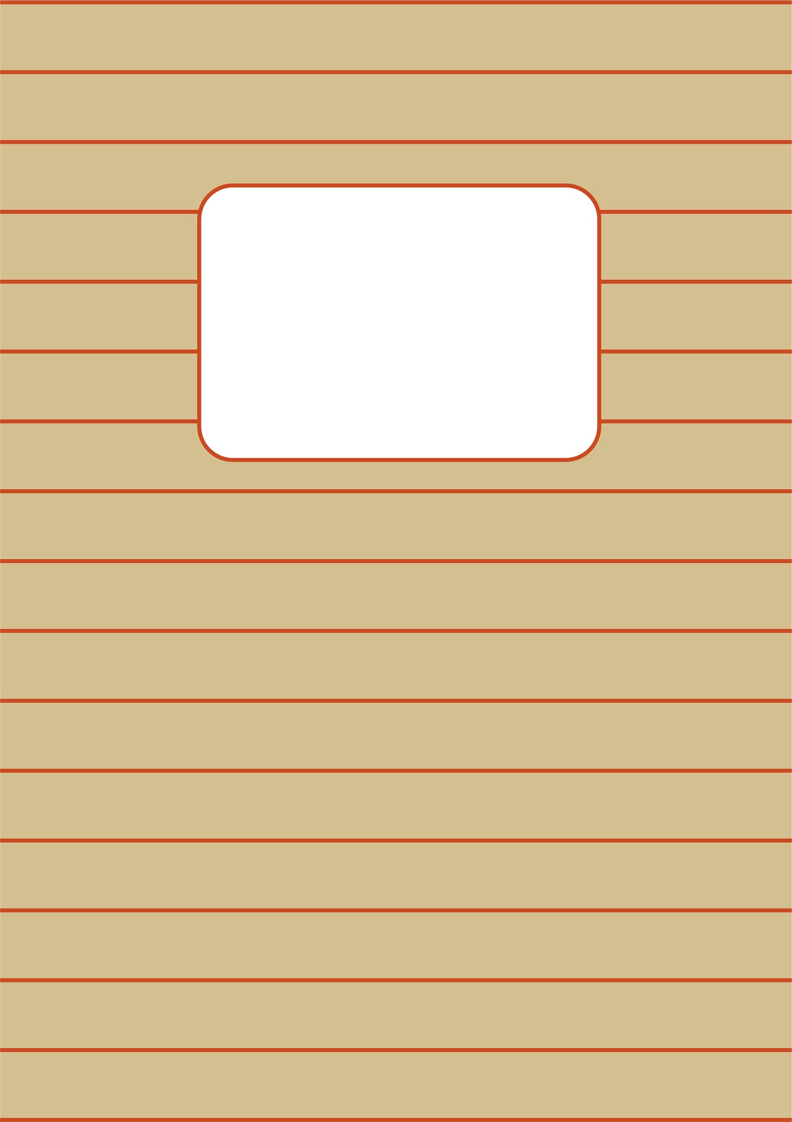 DIGITAL Printable Notebook Cover Retro
