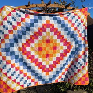 Plaid courtepointe en patchwork quilté couverture