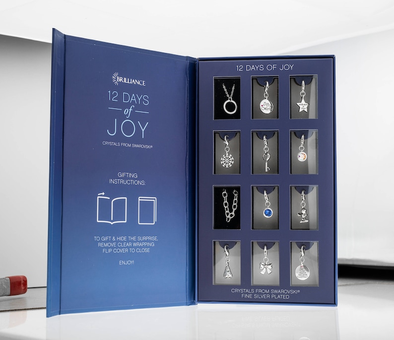 Christmas 2024 Holiday Calendar Advent Jewelry Set '12 Days of Joy ...
