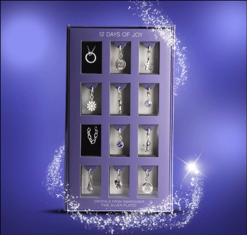 Christmas 2024 Holiday Calendar Advent Jewelry Set '12 Days of Joy ...