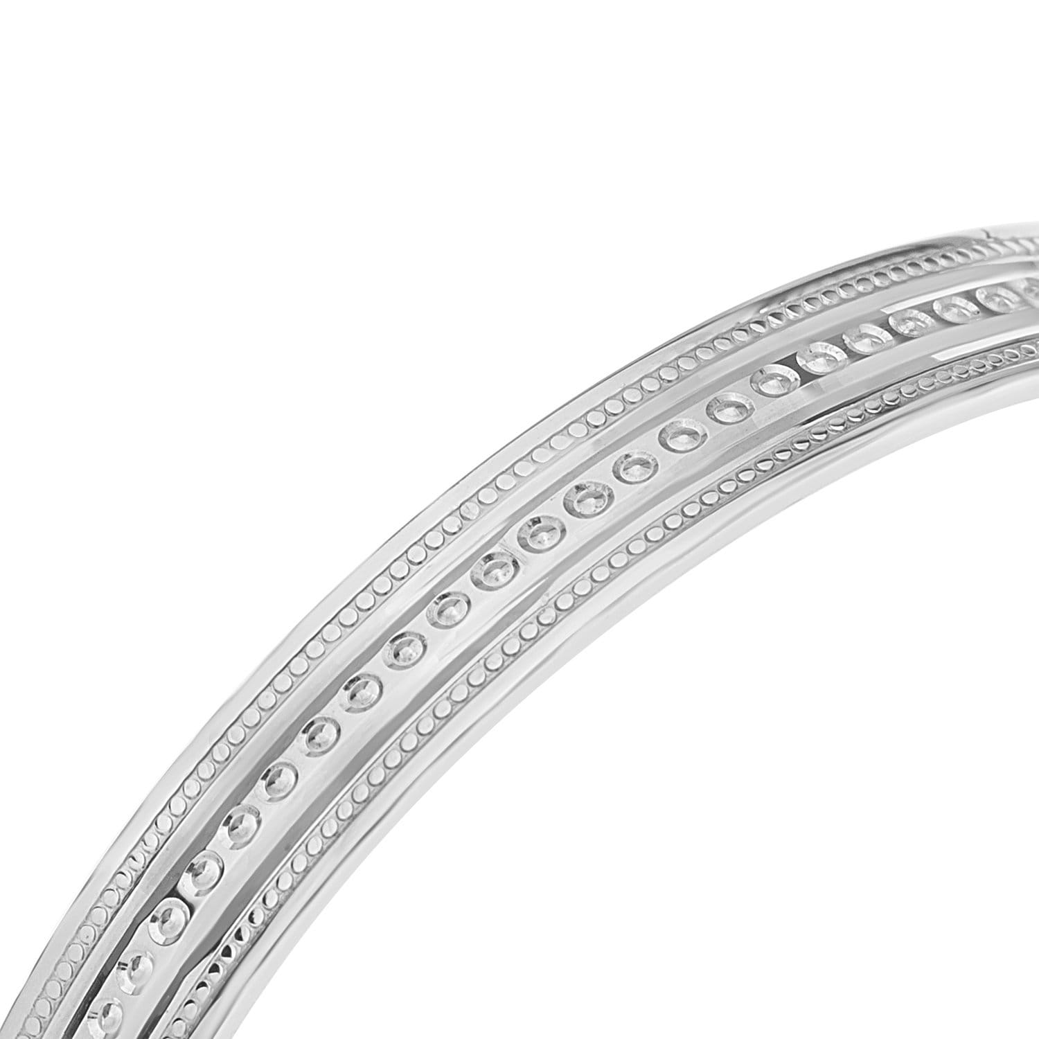 Bracciale Rigido Per Bambina In Argento 925 – Modello Con Orsacchiotto E Cuori, Regalo Battesimo/Compleanno 0-3 Anni