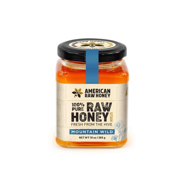 Raw Organic Mountain Wildflower Honey, Pure Mountain Wildflower Honey, Organic Mountain Wildflower Honey, Organic Honey, Raw Honey