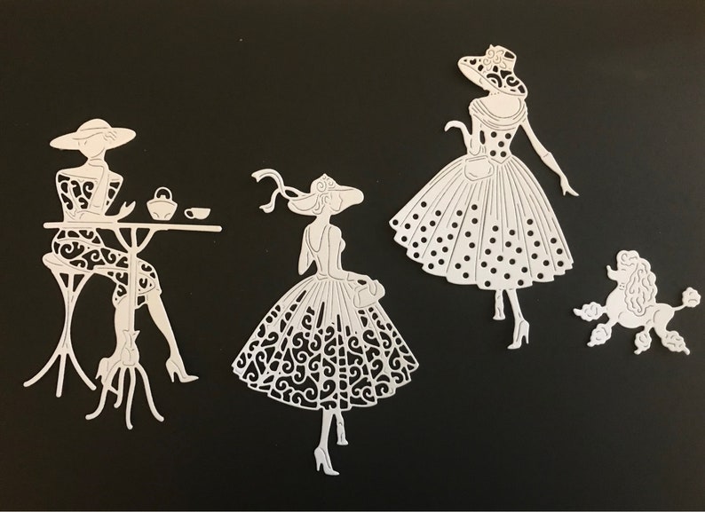 Tattered Lace Out for a Stroll Die Cuts Etsy Canada