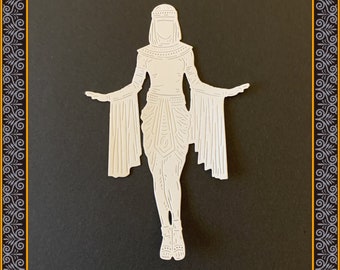 Egyptian lady die cuts x 6