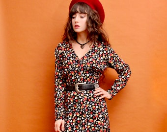 Rose Garden Button Down Vintage Pellini Dress