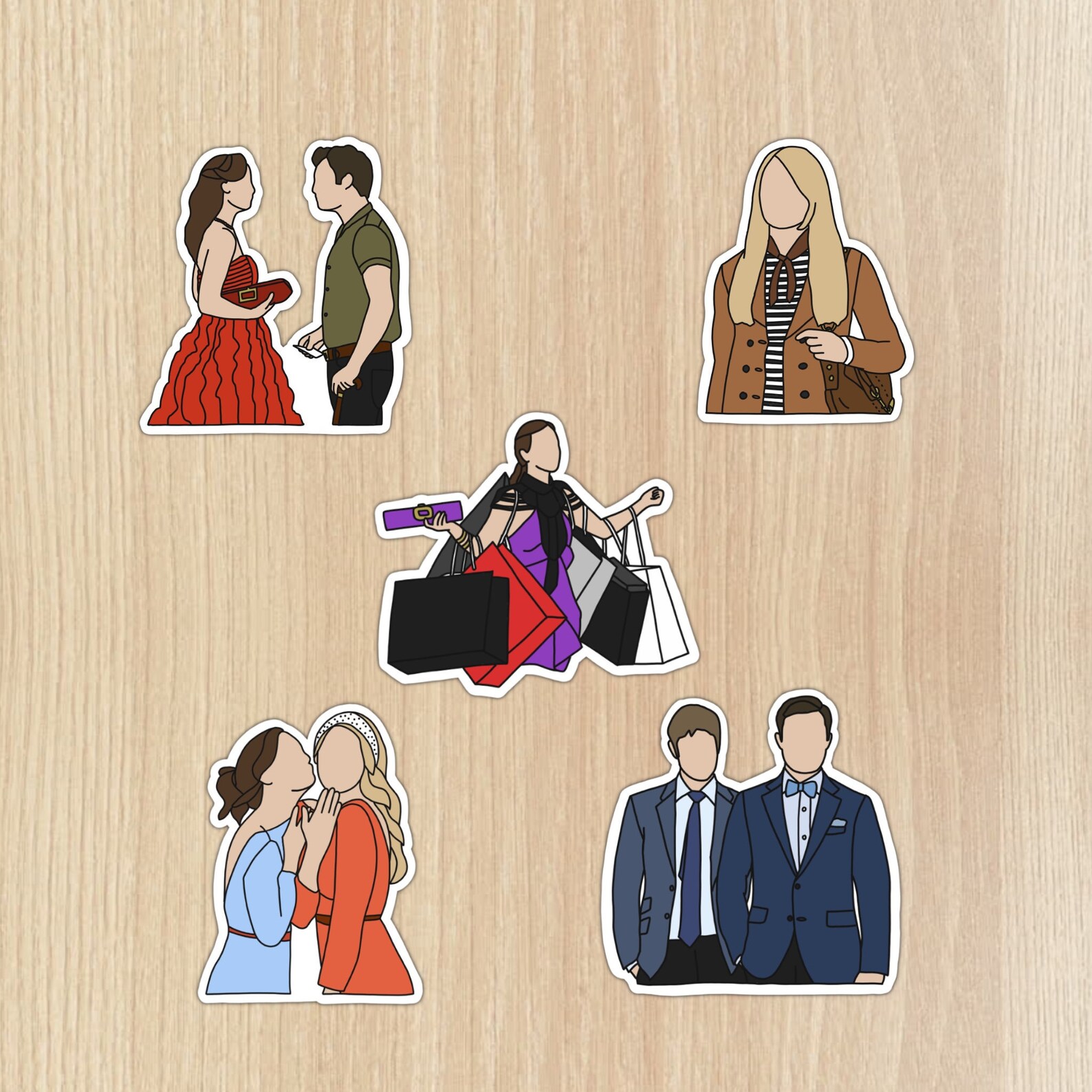Gossip Girl TV Show Sticker Pack Etsy
