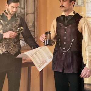 Simplicity D0791 38-44 Sewing pattern Long mens vest Shirt Victorian Costume Halloween Steam Punk 1890 1900 Steampunk UNCUT NEW