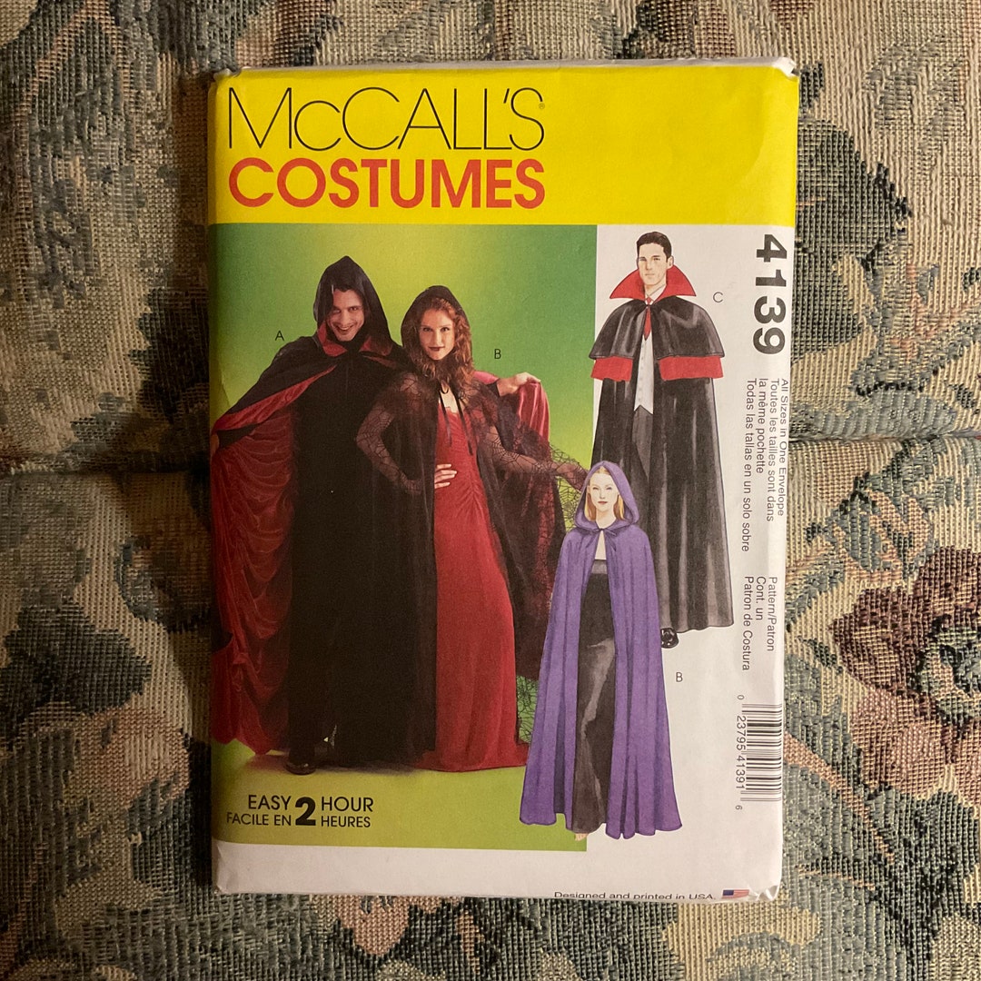 Mccalls 4139 Reprint of Classic Cape Pattern From 2009, EASY 2 Hour ...