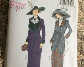 Butterick B6108 6108 Pattern UNCUT Retro '12 1910s 20th Century