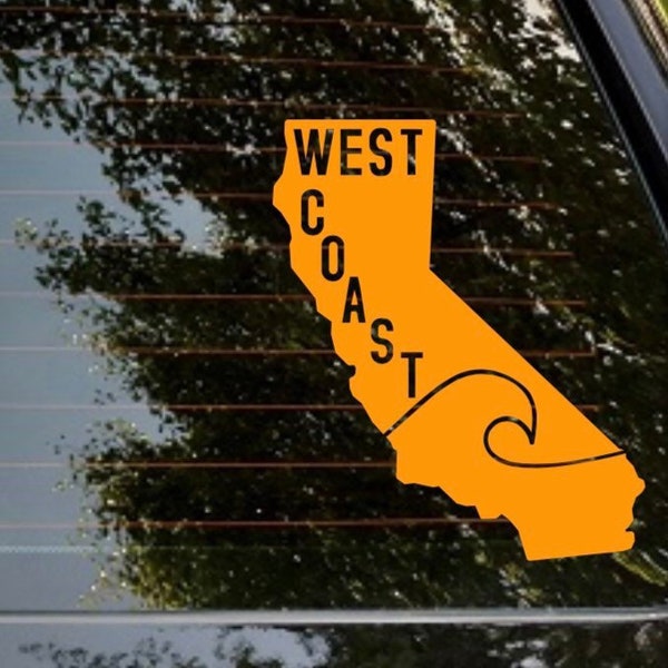 California state decal for car, tumbler, or laptop, west coast decal,  sticker, california native, california girl, los angeles