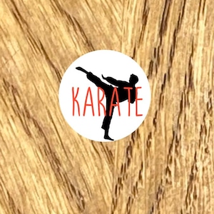Karate practice Planner Stickers, .5&quot; round, 40 stickers,karate stickers, karate mom, karate planner, karate planner stickers