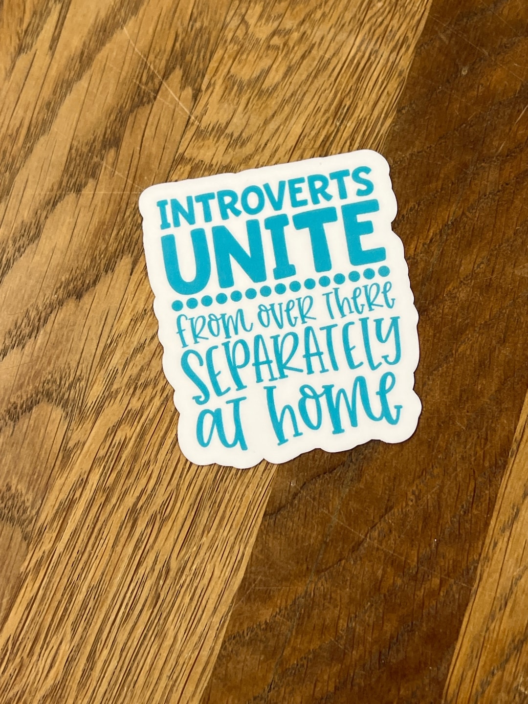 Introvert Sticker Introvert Vinyl Sticker , Laminated, 3” Sticker, Water Bottle Sticker ...