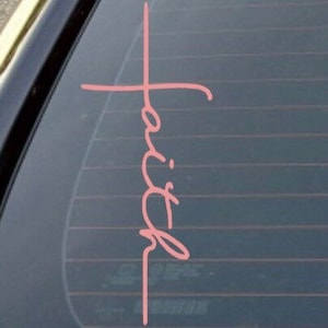 Faith cross Decal, laptop decal, tumbler decal, Christian decal, bible quotes, religious decal, Teacher Gift decal, cross decal