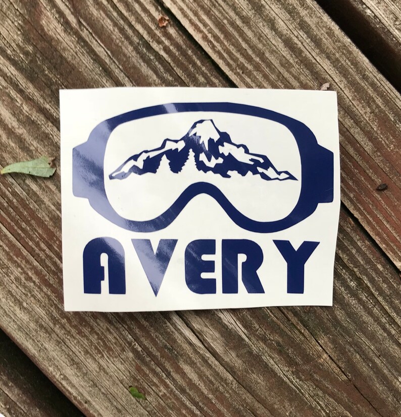 Ski Decal Ski Mom Decal Skiing Sticker for Car Window Etsy