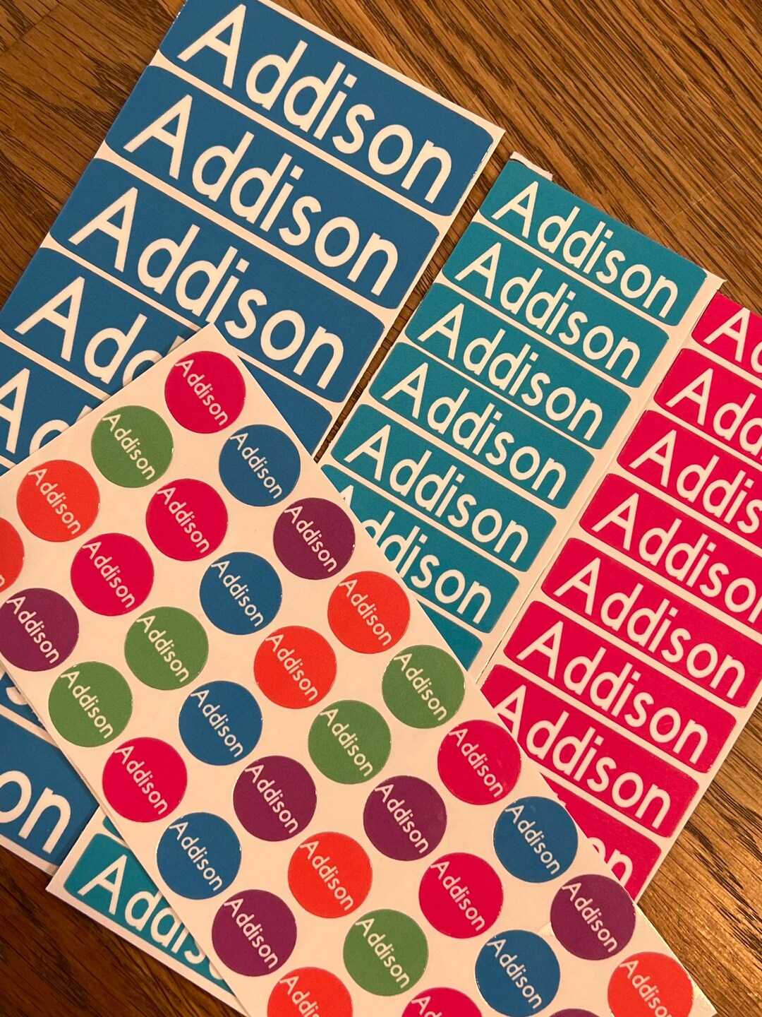 Custom Name Vinyl Stickers: Water Resistant School Labels - Etsy