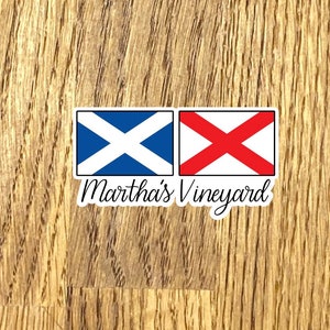 Martha&#39;s Vineyard Sticker: 2.5&quot; Laminated Vinyl Decal