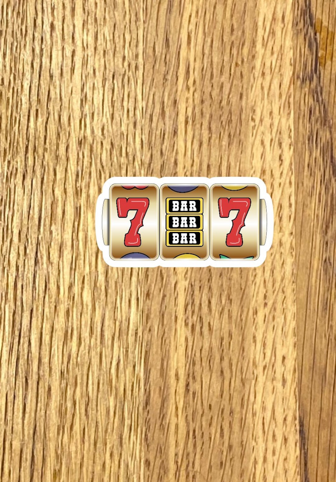 Las Vegas Slot Machine Sticker: Laminated Vinyl Decal - Etsy