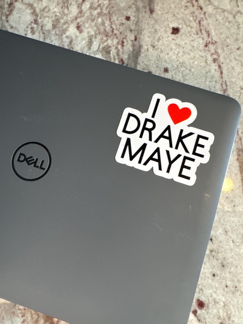 Custom Name Vinyl Sticker: Laminated Water Bottle or Laptop Decal Drake ...