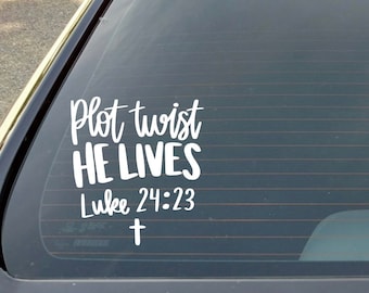 Jesus cross Decal, laptop decal, tumbler decal, Christian decal, bible quotes, religious decal, Teacher Gift decal, cross decal, Easter