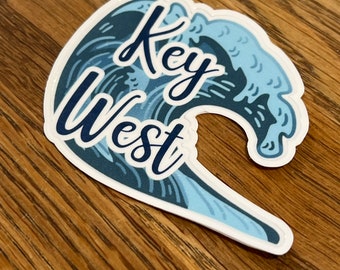 Key west FLORIDA  sticker 2.5" sticker decal, sticker for laptop or water bottle sticker decal, conch,