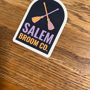 SALEM  2.5” car sticker decal, water resistant  laptop vinyl laminated decal, Massachusetts sticker, salem witch trial, wicca decal, wiccan,