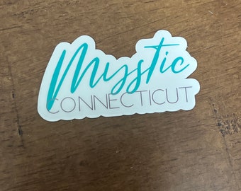 Mystic Connecticut ct sticker 2.5" sticker decal, sticker for laptop or water bottle sticker decal, the borough, dubois beach, the boro