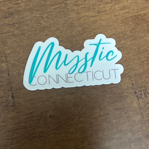 Mystic Connecticut ct sticker 2.5" sticker decal, sticker for laptop or water bottle sticker decal, the borough, dubois beach, the boro