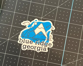 Blue ridge ga sticker 2.5" sticker decal, sticker for laptop or water bottle sticker decal, Hilton Head beach, north carolina, OBX