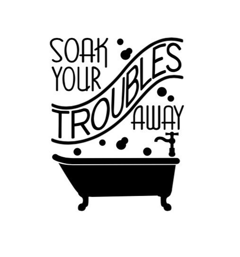 Bath Tub Decal for Bathroom Decor Bathtub Wall Removable Etsy