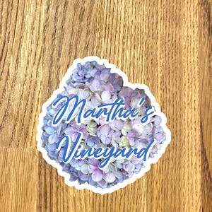 Martha&#39;s Vineyard Car Sticker: Water-Resistant Vinyl Laptop Decal