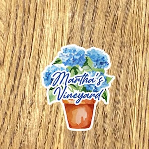 Martha&#39;s Vineyard Car Sticker: Water-Resistant Vinyl Laptop Decal